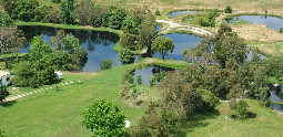 Camping Sites overlooking Blue Lake and Reman Bluff Wetlands at Grampians Paradise